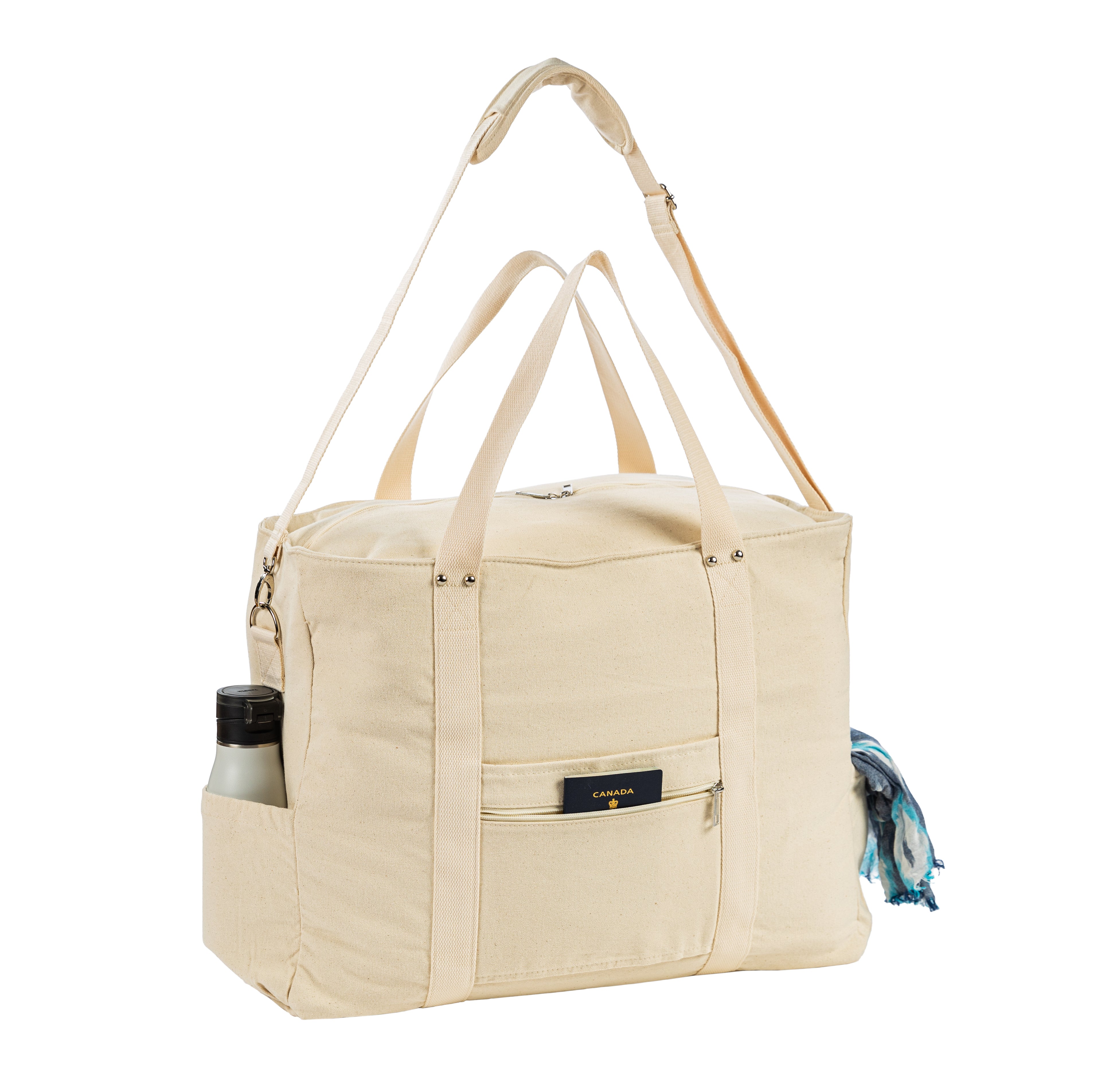Natural Personalized Travel Bag
